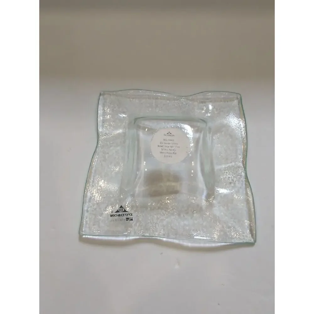 3 Dudson Element Glass Fire plates 6.25 Inch Smoke, Clear‎ & Red.